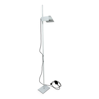 Vintage 70s floor lamp in white metal