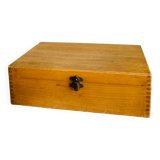 Box with compartments from the 19th century, dovetail mountings, clasp present