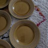 Set of 6 Niderviller flat plates