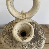 Patinated terracotta gargoulette jug