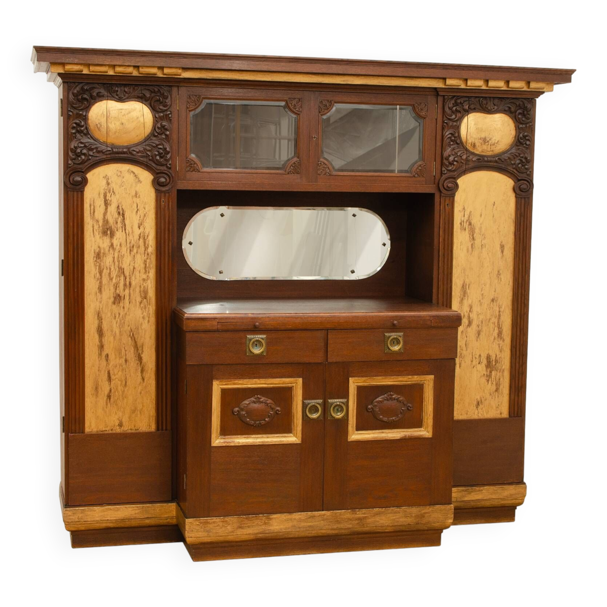 Immense buffet Art Nouveau, 1915, Autriche-Hongrie