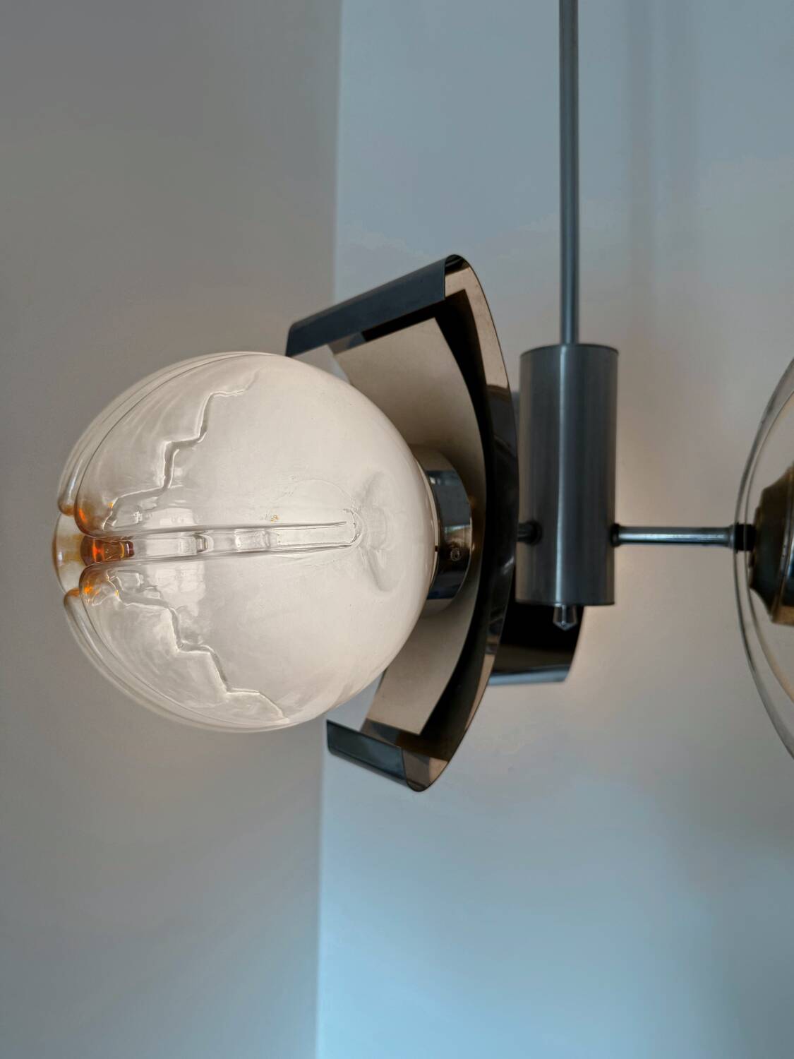 Lustre design Space Age style Mazzega années 70