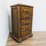 Commode chiffonnier vintage en bois