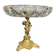 Antique crystal bowl on a bronze stand.