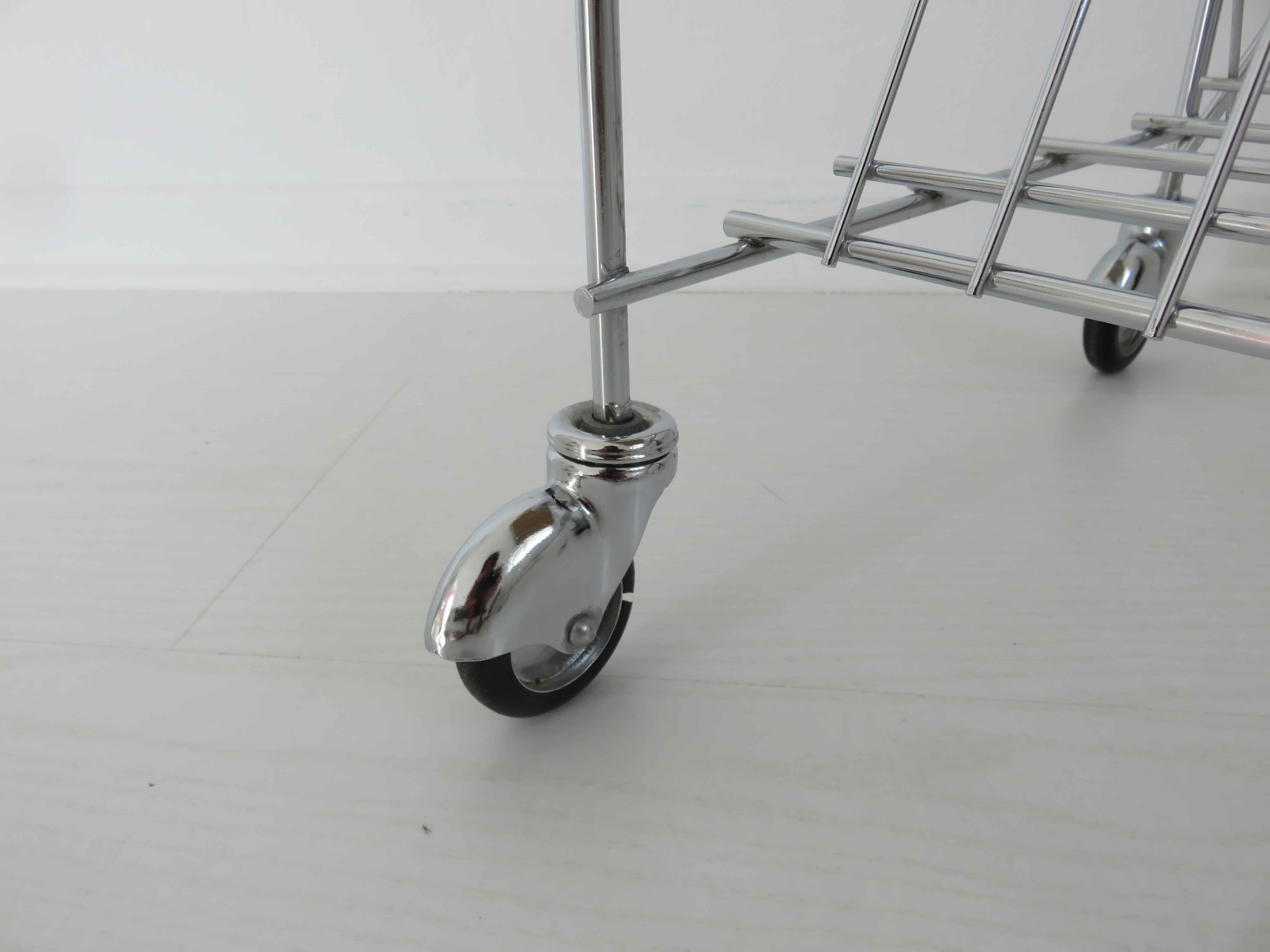 Rolling table door reviews range vinyls in chrome metal 60s 70s