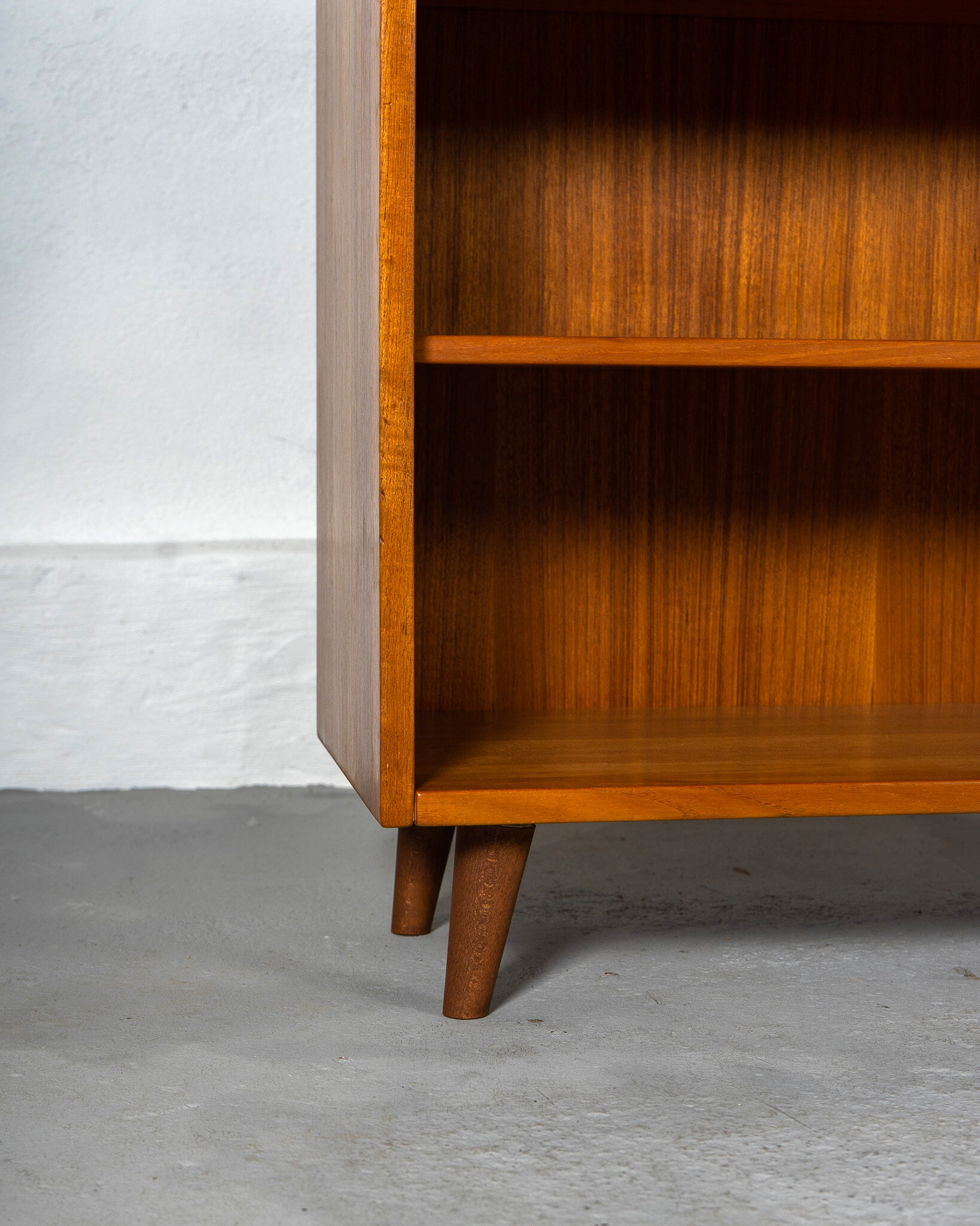 Mid century german bookcase made of solid teak, circa 1970, germany