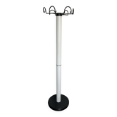White lacquered metal coat rack published by Seccose in the 1980s.
