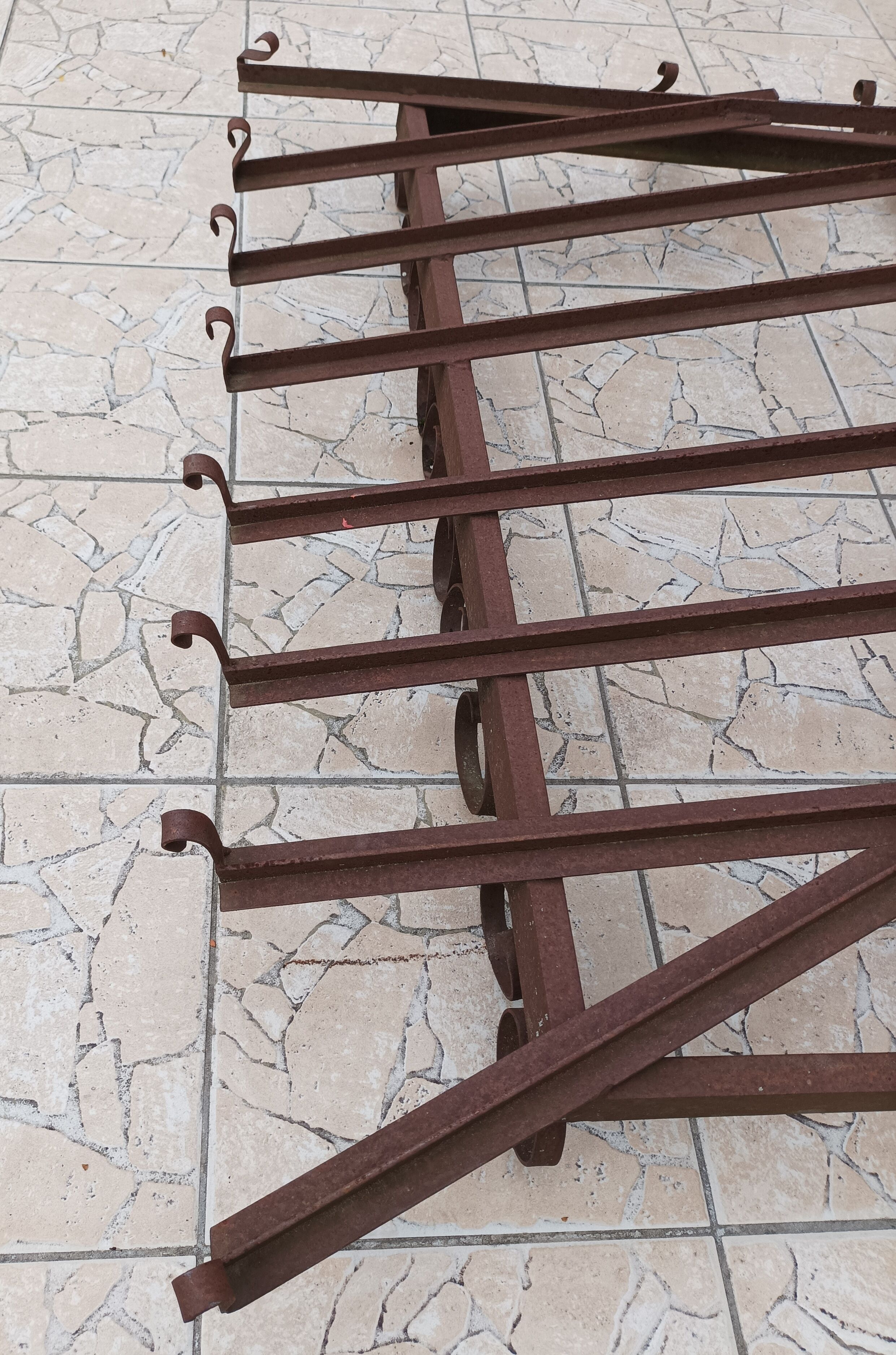 Old wrought iron canopy