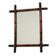 Antique Wooden Faux Bamboo Chinoiserie Mirror 63x52cm