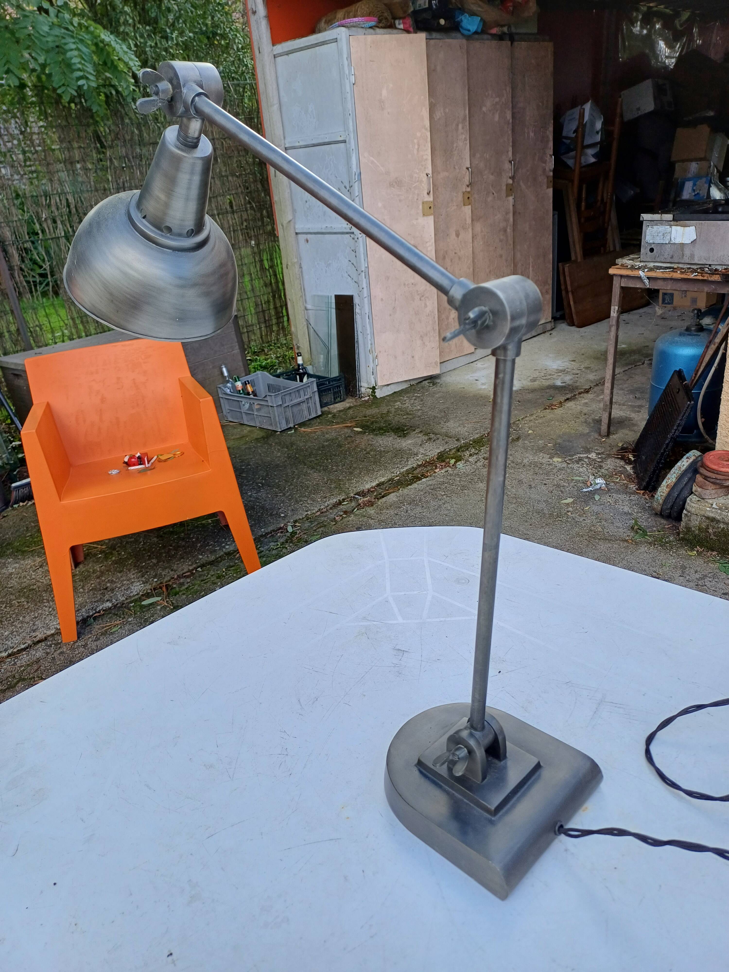 Industrial metal lamp, 2 arms