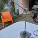 Industrial metal lamp, 2 arms