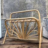 Rattan magazine holders