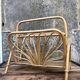 Rattan magazine holders