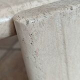 Travertine coffee table