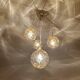 Large Mid Century  Bubble Glass Pendant Light