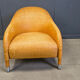 Antonio Citterio braided leather armchair, 1980s