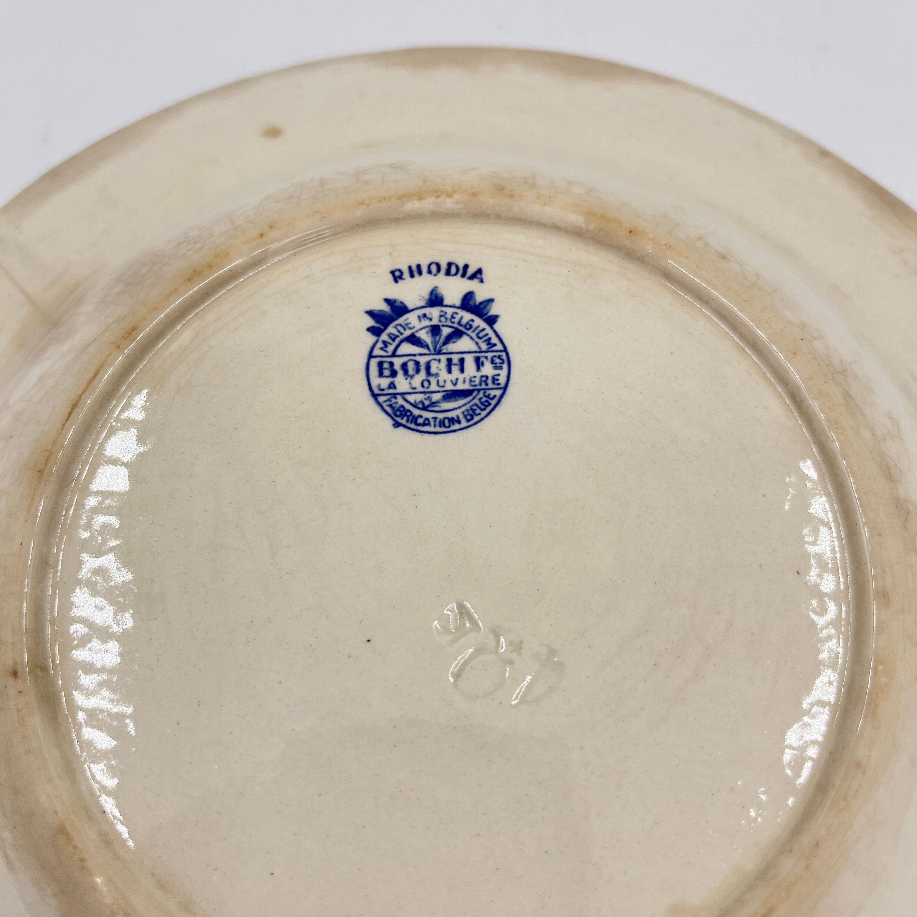 Set of 20 plates Boch Frères décor Rhodia