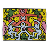 Lithographie en édition limitée de Keith Haring des années 1990 numérotée au crayon.