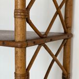 Rattan wall shelf 1960
