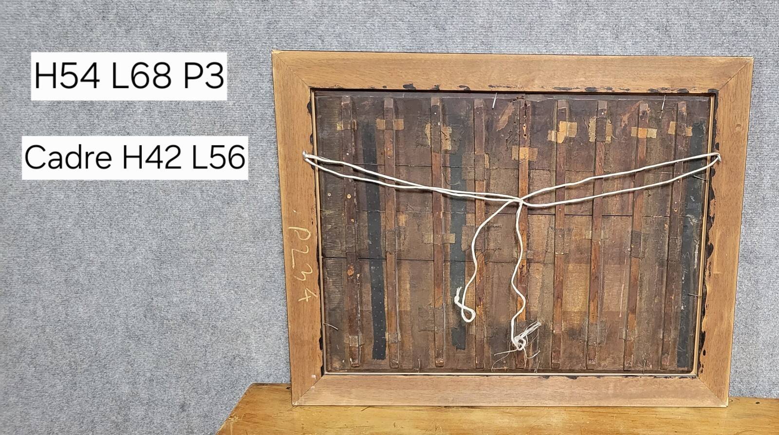 Painting: Flemish School of the 18th century: oil on panel / the stable