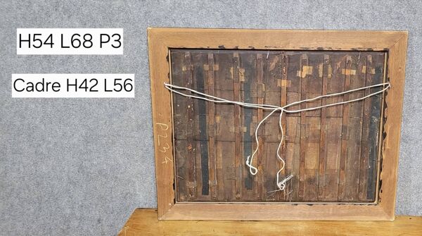 Tabbleau: Ecole Flamande du XVIIIeme : huile sur panneau / l'écurie