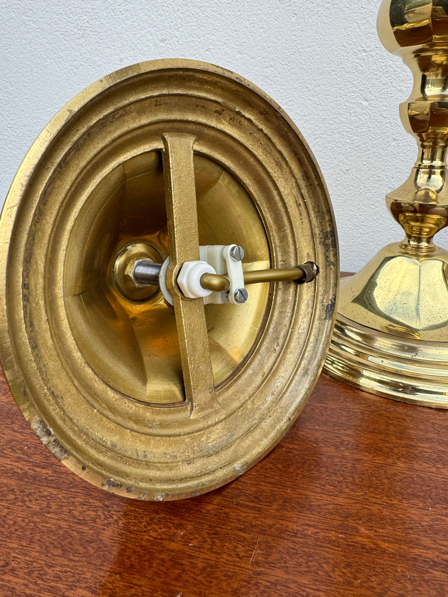Neo-classical lamp bases in solid brass