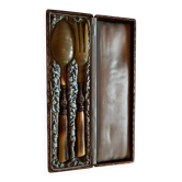 Paire  de couverts à salade vintage