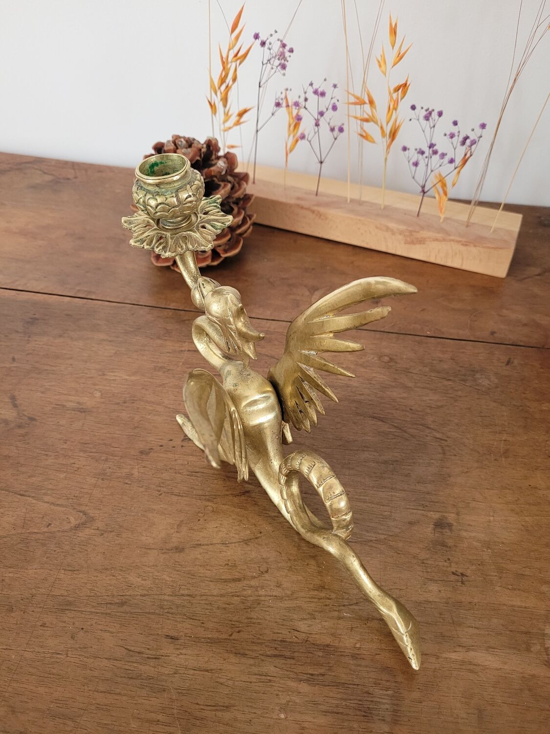 Bronze chandelier dragon no. 1