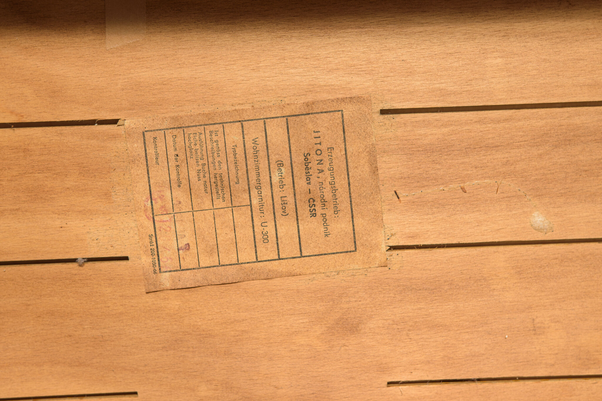 Mid-century model U391 bar cabinet by Bohumil Landsman for Jitona, Czechoslovakia, 1960s