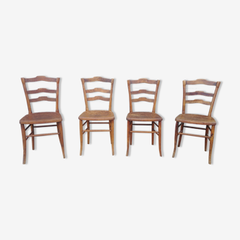 Lot de 4 chaises de bistrot Cambier