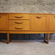 Enfilade scandinave en bois blond 1960
