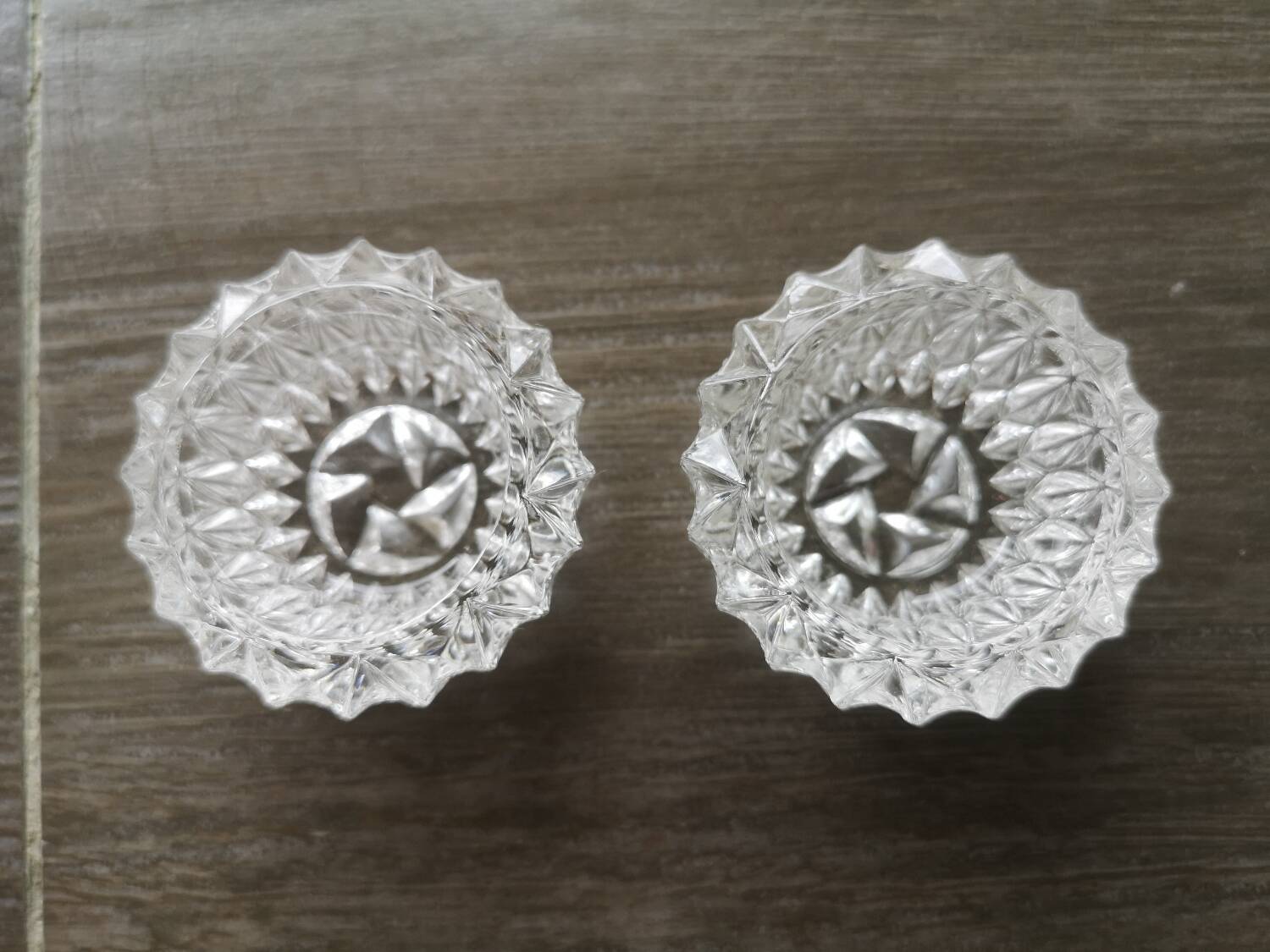 Vintage salt cellars in their box