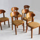 Vintage Danish solid teak dining room chairs Juul Kristensen set of 6
