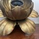 Pair of vintage gold metal flower wall lights