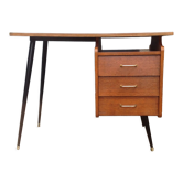 Bureau moderniste vintage pieds compas
