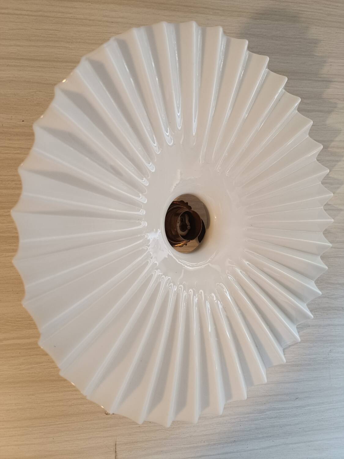 Opaline glass pendant light