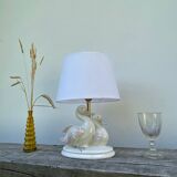 Earthenware duck zoomorphic lamp