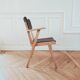 Renovated vintage armchair, 1950s bridge.