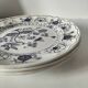Trio of Castellania plates in Italian earthenware, vintage blue decoration