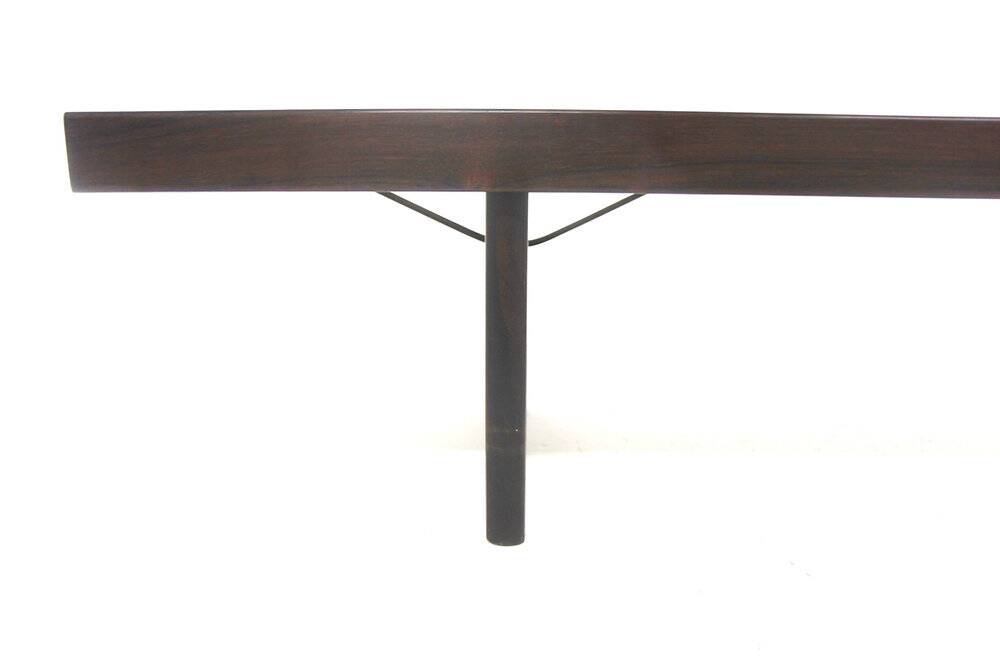 "Krobo" bench in rosewood, Torbjørn Afdal for Bruksbo, Norway, 1960