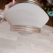 Lustre, plafonnier en verre givré