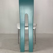 Set of 6 Memphis dining chairs in bouclé, 1980s
