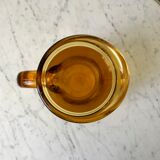 Amber glass decanter 70s