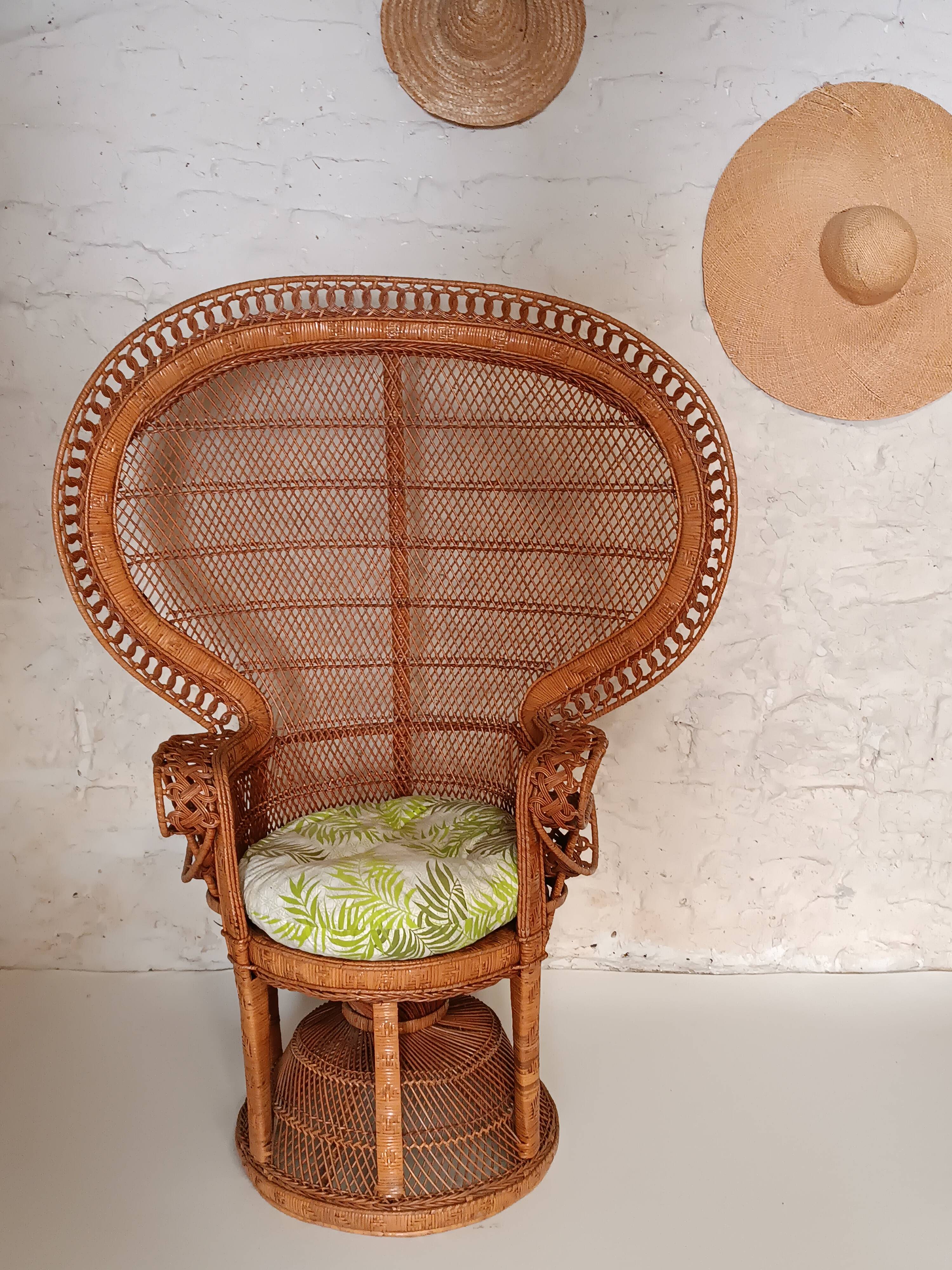 Emmanuelle rattan armchair 1970