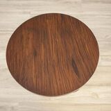 Late 20th Century Art Deco Round Mahogany Side Table, 1950s