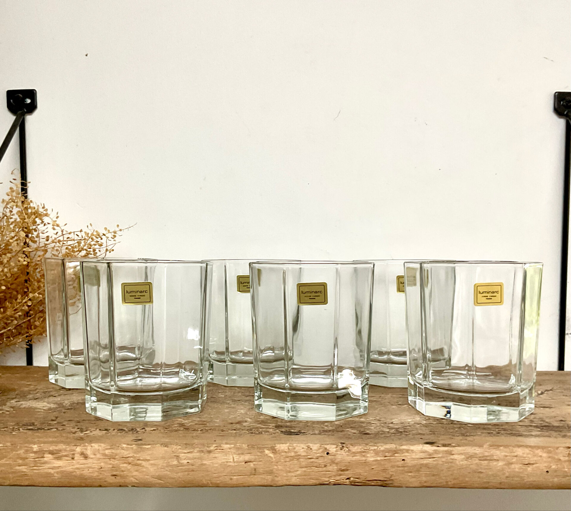 6 verres Octime Luminarc vintage
