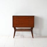Swedish mahogany chest of drawers, 1950s-60s