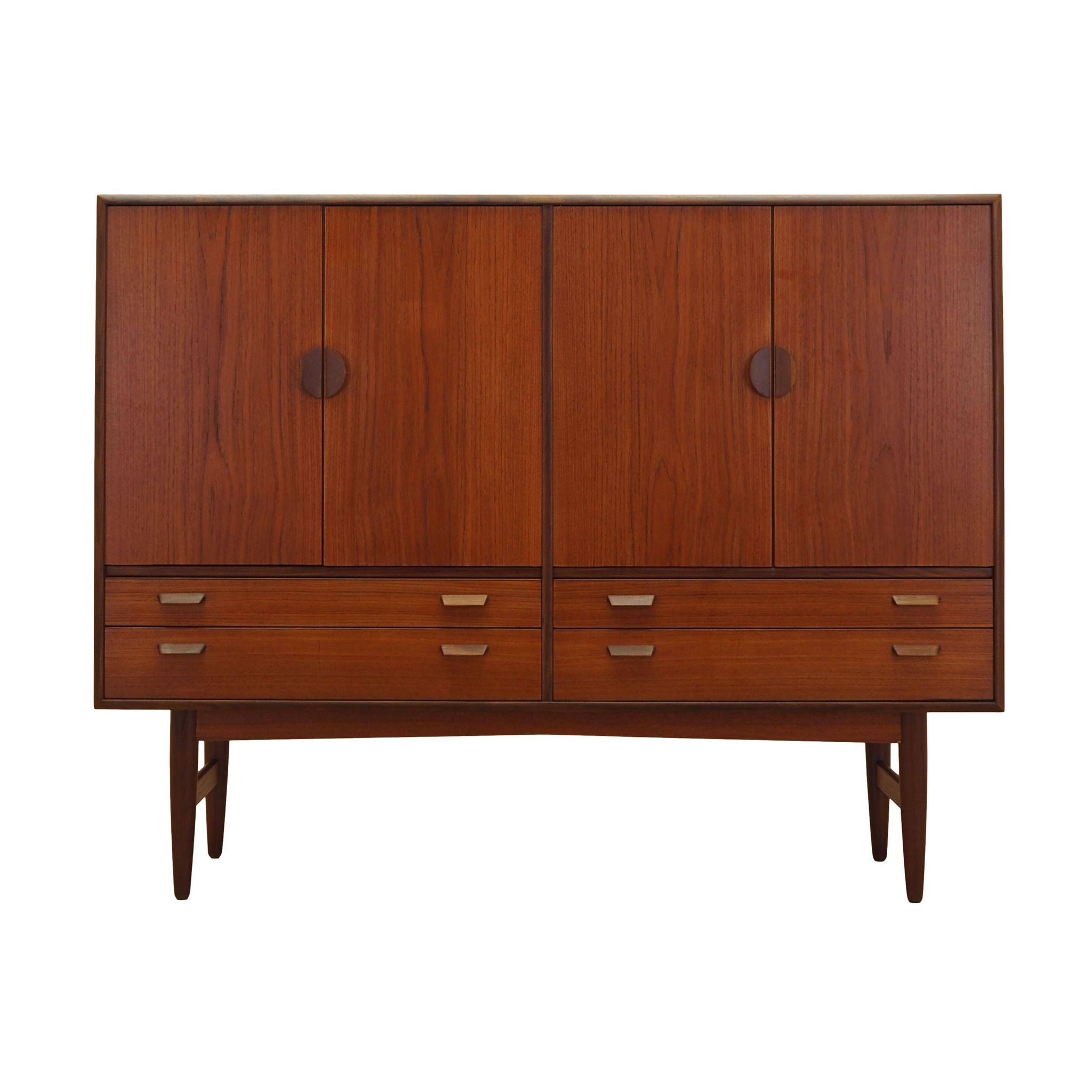 Teak highboard, Danish design, 1960s, made in Denmark