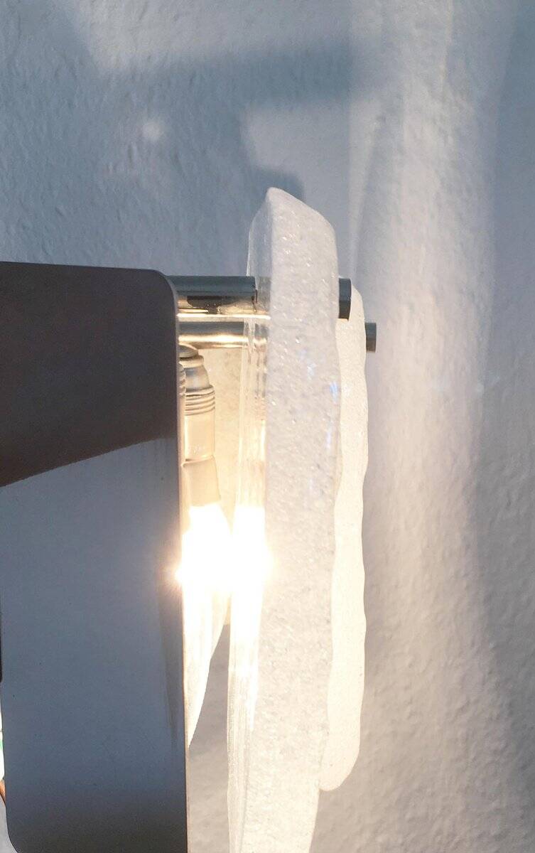 Frosted glass wall light by Kalmar Franken KG, 1960s