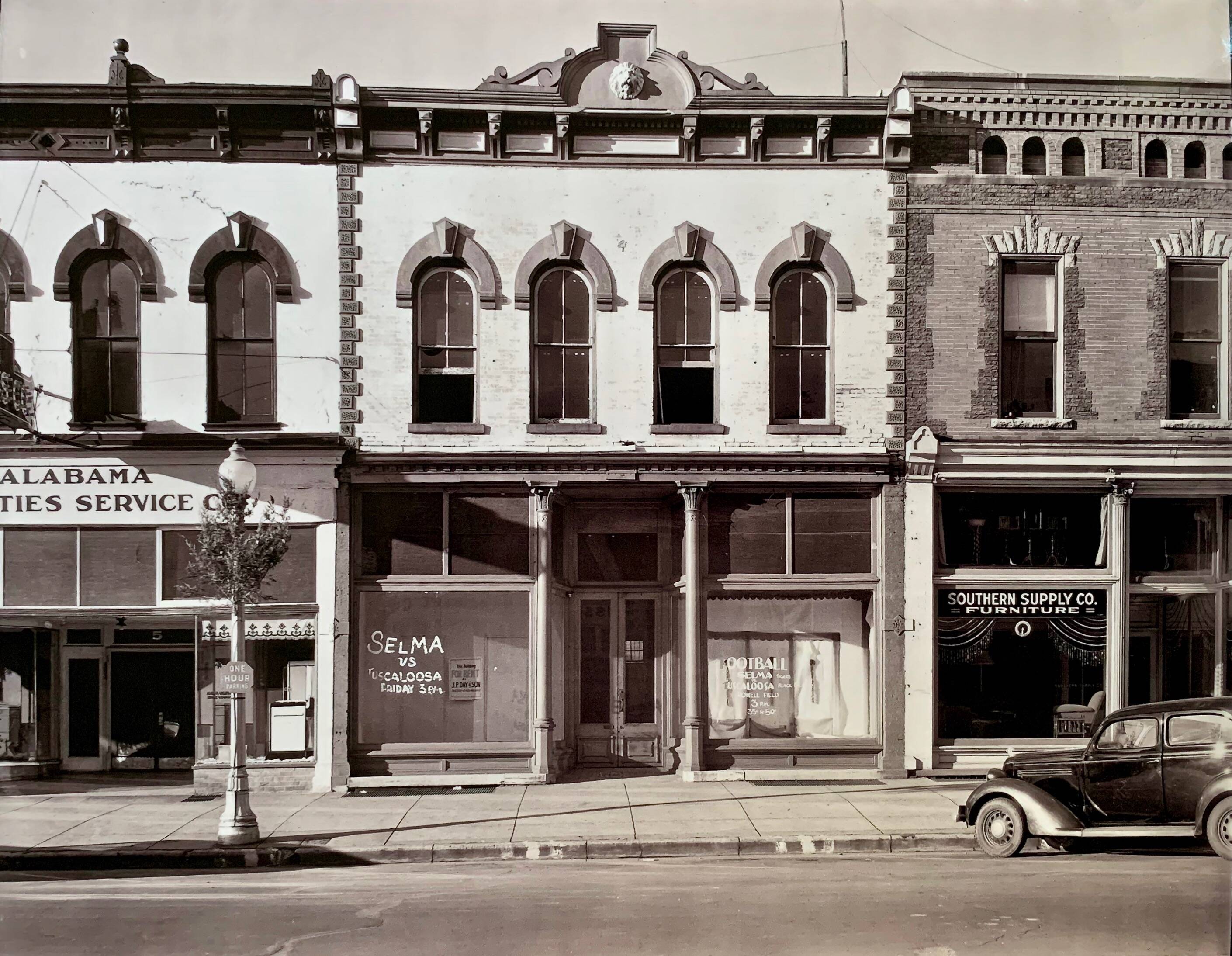 Black and White Fine Art Photography – Walker Evans, Main Street Block, Selma